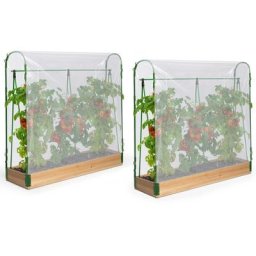 Idmarket - Duo serres à tomates modulable spéciale croissance kit complet bâche + support