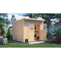 Alpholz - Cabane à outils Alster Naturel , 19 mm Épaisseur de paroi - Naturel