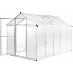 Serre Aluminium 302x190x195 cm 11,19 m³ vidaXL - N/A
