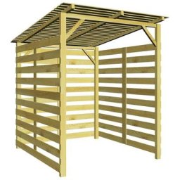 Hommoo - Abri de stockage du bois de chauffage Bois de pin impregne fsc HDV27676