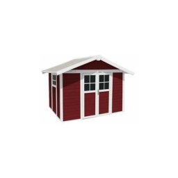 Abri de Jardin Résine deco 7 red Grosfillex