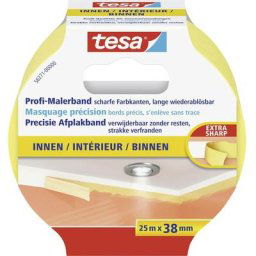 Bande de masquage Tesa Tesa 56271-00000-01 jaune (l x l) 25 m x 38 mm acrylate 1 pc(s)