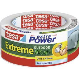 Ruban adhésif toilé Tesa Extreme Outdoor 56395-00000-00 transparent (l x l) 20 m x 48 mm caoutchouc