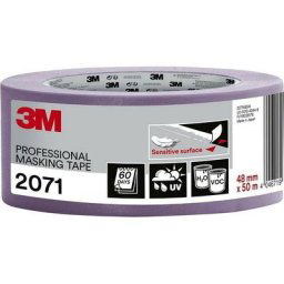 Ruban de masquage professionnel violet 3M 2071 surface sensible sans traces 60j L.50m Taille: 48 mm