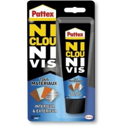 Ni Clou Ni Vis Tous Matériaux Intérieur & Extérieur, colle de fixation, colle forte tous supports,