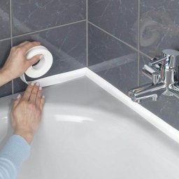 Rouleau de Joints Adhésifs Cuisine et Salle de Bain | Blanc - 2.2 cm - Blanc