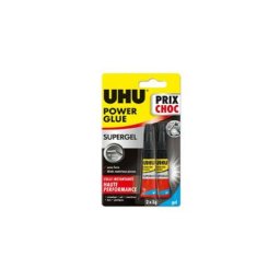 UHU - Colle Power Glue Gel tube - 2x3g - 36730