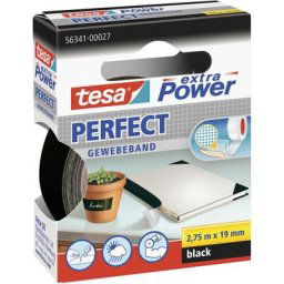 Ruban adhésif toilé Tesa extra Power Tesa 56341-00027-03 noir (l x l) 2.75 m x 19 mm caoutchouc 1