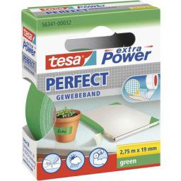 Ruban adhésif toilé Tesa extra Power Tesa 56341-00032-03 vert (l x l) 2.75 m x 19 mm caoutchouc 1