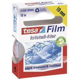 Film Transparent 57329-00000-03 transparent (l x l) 10 m x 19 mm acrylate 1 pc(s) S12049 - Tesa