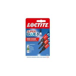 Super Glue 3 - Colle glue liquide tube Ultra Gel permanente 1 gr - Lot de 3