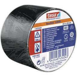 Ruban isolant tesa tesa® Professional 53988-00004-00 noir (L x l) 25 m x 50 mm 1 pc(s)