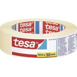Bande de masquage Tesa 05287-00000-03 beige (l x l) 50 m x 30 mm caoutchouc 1 pc(s)