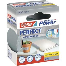 Ruban adhésif toilé Tesa extra Power Tesa 56343-00040-03 gris (l x l) 2.75 m x 38 mm caoutchouc 1