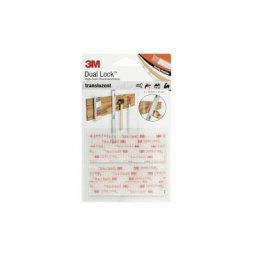 Dl-ht Bande auto-agrippante à coller tête de champignon (l x l) 100 mm x 19 mm transparent 4 pc(s)