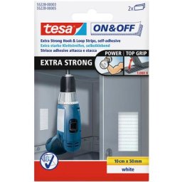 Ruban auto-agrippant Tesa, 10cm x 50mm, Blanc ( Prix pour 1 )
