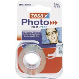 Dérouleur rempli Tesa Photo Film Tesa 56663-00002-00 (l x l) 7.5 m x 12 mm transparent 1 set