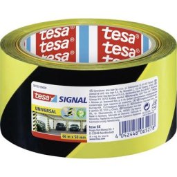 Bande adhésive de marquage Tesa signal Tesa 58133-00000-00 jaune, noir (l x l) 66 m x 50 mm