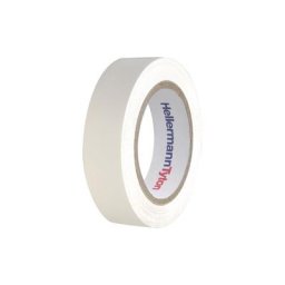 Hellermanntyton - Lot de 10 rubans isolant de 10m et de largeur 15mm Blanc