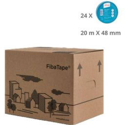 Adfors FibaTape Classic - lot de 24 bandes à joint autocollantes pour plaque de plâtre 48 mm x 20 m