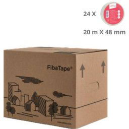 Adfors FibaTape Perfect Finish - lot de 24 bandes à joint autocollantes pour plaque de plâtre 48 mm