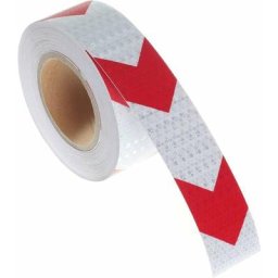Ruban avertisseur réfléchissant, 25Mx5cm Réflecteur Ruban adhésif de sécurité pour Flèche