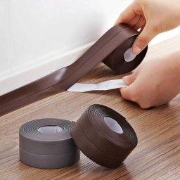 Rouleau de Joints Adhésifs Cuisine et Salle de Bain | Marron - 3.8 cm - Marron
