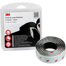 SJ352B Bande auto-agrippante à coller (l x l) 1.25 m x 25 mm noir 1 pc(s) Q110972 - 3M