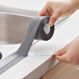 Rouleau de Joints Adhésifs Cuisine et Salle de Bain | Gris - 2.2 cm - Gris