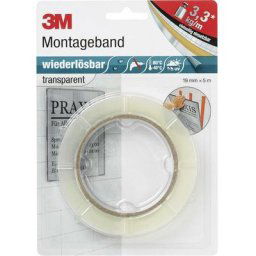Ruban adhésif double-face 3M 8899195 transparent (l x l) 5 m x 19 mm acrylate 1 pc(s)