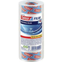 57418-00000-02 Film adhésif Transparent transparent (l x l) 33 m x 19 mm 6 pc(s) - transparent