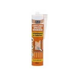 Mastic acrylique spécial intérieur blanc cartouche 310 ml