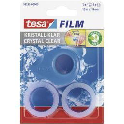 Mini dérouleur Tesa film® Tesa 58232-00 + 2 rouleaux d'adhésif bleu, rose, blanc 3 pc(s) W27399