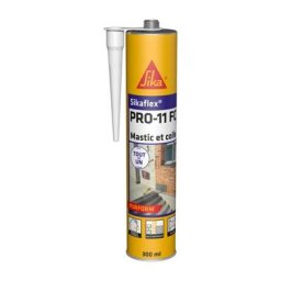 Sika - Mastic colle polyuréthane multi-usage flex Pro-11FC - Cartouche 300ml Gris béton