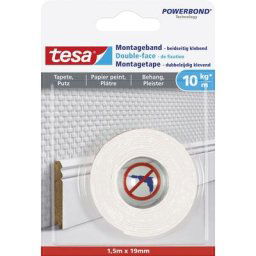 Ruban de montage pour papier peint et enduits, 77742-00000-00 - Tesa