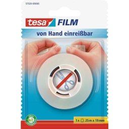 Film 57520-00000-02 transparent (l x l) 25 m x 19 mm acrylate 1 pc(s) S17635 - Tesa