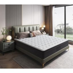Matelas 90x190cm - Épaisseur 22 cm - Luxe Matelas Mémoire de Forme pour Adulte Enfant - 7 Zones de