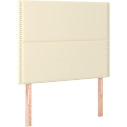 Têtes de lit 2 pcs Crème 100x5x78/88 cm Similicuir vidaXL - Cream