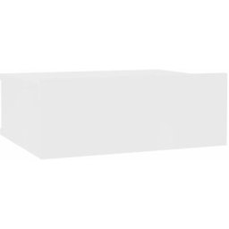 Table de chevet flottante Blanc 40x30x15 cm Bois d'ingénierie Vidaxl Blanc