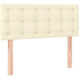 Vidaxl - Tête de lit à led Crème 100x5x78/88 cm Similicuir Crème