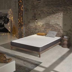 Matelas Titanium 150x200x20 cm - Soutien Blue Latex - Mousse à mémoire de forme hr - Noyau de