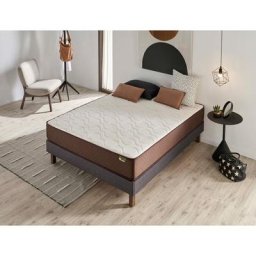 Descansin - Matelas 90x200 à mémoire de forme 11 zones différenciées 21cm de hauteur Élimine les
