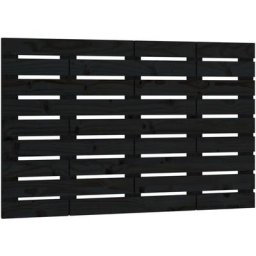 Vidaxl - Tête de lit murale Noir 106x3x63 cm Bois massif de pin Black