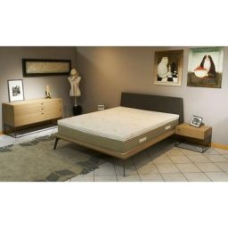 Literie Julien - Surmatelas Anatomique Hyper Moelleux et Confort 140x200 x 6 cm Déhoussable