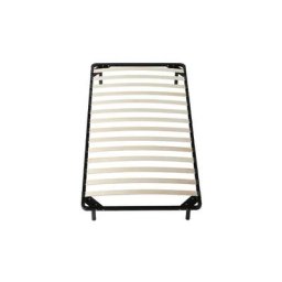 Julie - Solide et Confortable Sommier Cadre a lattes + Pieds 90x190 x 29 cm en Metal - Montage