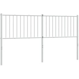 Vidaxl - Tête de lit métal blanc 166x3x90 cm White