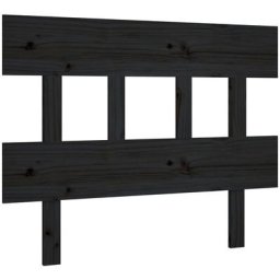 Vidaxl - Tête de lit Noir 103,5x3x81 cm Bois massif de pin Noir