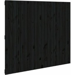 Vidaxl - Tête de lit murale Noir 127,5x3x110 cm Bois massif de pin Black