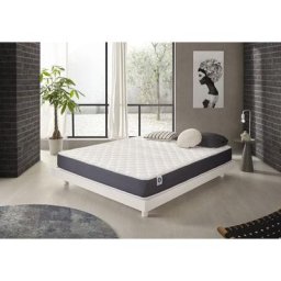 Matelas ergolatex 140x190 cm - Épais 24 cm - Mousse à mémoire hr, Blue Latex, Hypoallergénique,