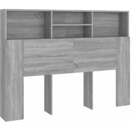 Vidaxl - Armoire de tête de lit Sonoma gris 140x19x103,5 cm Sonoma gris